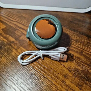 Mini Personal Fan, 3-Speed, Rechargeable  & Portable Green Rose Gold Clip-on Fan